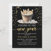 ブラックゴールド新年会パーティー 招待状 (正面)