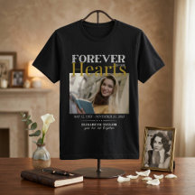 ブラックゴールド追悼フォトメモリアルTシャツ