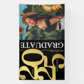 ブラックゴールド2025 卒業写真 卒業 横断幕 (縦)