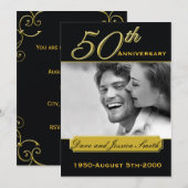 ブラックゴールド50周年記念イベント 写真招待状 招待状 (正面/裏面)