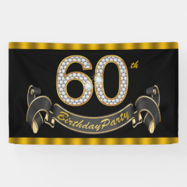 ブラックゴールド60歳の誕生日パーティー 横断幕