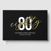 ブラックゴールド80歳の誕生日 ゲストブック (正面)