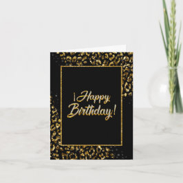 ブラックゴールド＆ジュエルレオパードの招待状 招待状