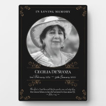 ブラックゴールド スワール クラシック メモリアル カスタム フォト