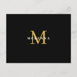 ブラックゴールド ビジネス カスタマー クライアント 感謝 ポストカード