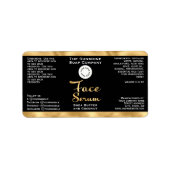 ブラックゴールド フェイスセラム ドロッパーボトルラベル（ロゴ入り） ラベル (正面)