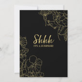 ブラックゴールド フラワーサプライズ 50周年記念 招待状 (裏面)