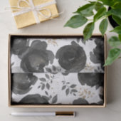 ブラックゴールド フローラル グラム リーブス ウェディング 薄葉紙 (ギフト)