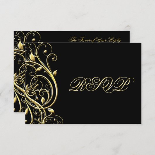 ブラックゴールド フローリッシュ 50周年記念 出欠カード (正面/裏面)