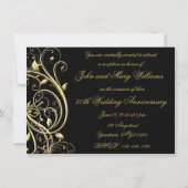 ブラックゴールド フローリッシュ 50周年記念 招待状 (裏面)