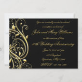ブラックゴールド フローリッシュ 50周年記念 招待状 (裏面)