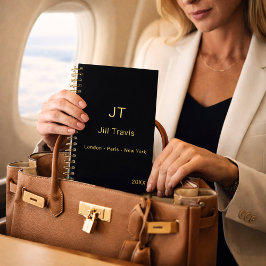 ブラックゴールド モダン ミニマリスト ラグジュアリー ノートブック