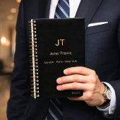 ブラックゴールド モダン ミニマル ラグジュアリー ノートブック