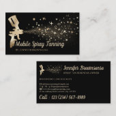 ブラックゴールド モバイル ボディペイント タン スプレー 名刺 (正面/裏面)