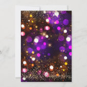 ブラックゴールド 30歳の誕生日パーティー招待状 招待状 (裏面)