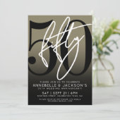 ブラックゴールド 50周年パーティー 招待状 (スタンド正面)