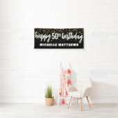 ブラックゴールド 50歳の誕生日 横断幕 (インサイチュ)