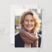 ブラックゴールド 60歳 フォト バースデー 招待状 (裏面)