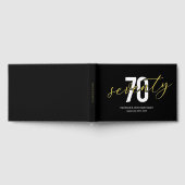 ブラックゴールド 70歳の誕生日 ゲストブック (全面)
