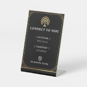 ブラックゴールドWiFi 台座サイン (正面)