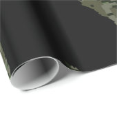 ブラックゴーンスクアッチンウッドランドデジタルカモフラージュ ラッピングペーパー (ロールコーナー)