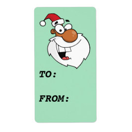 ブラックサいけなンタクラウスのギフトラベル ラベル