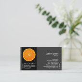 ブラックサイドバンドフルーツ – Clementineスライス 名刺 (スタンド正面)