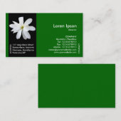 ブラックサイドバンド花 – マグノリア – 緑 名刺 (正面/裏面)