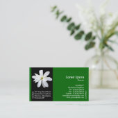 ブラックサイドバンド花 – マグノリア – 緑 名刺 (スタンド正面)