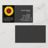 ブラックサイドバンド花 – 毛布フラワー 名刺 (正面/裏面)