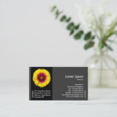 ブラックサイドバンド花 – 毛布フラワー 名刺 (スタンド正面)