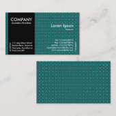 ブラックサイドバンド – ターコイズ生地のテクスチャ 名刺 (正面/裏面)