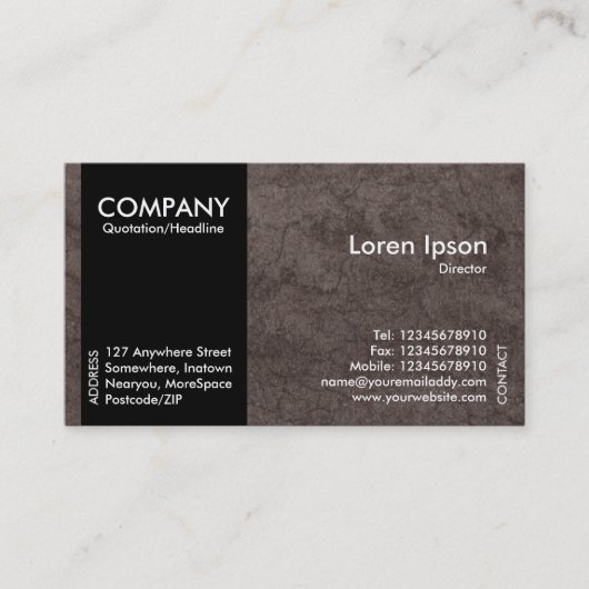 ブラックサイドバンド – EarthTexture 名刺 (正面)