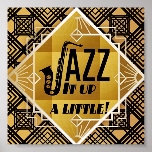 ブラックサクソフォン ポスター (正面)