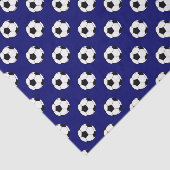 ブラックサッカーサッカーボール、ダークネイビーブルー 薄葉紙 (詳細)