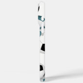 ブラックサッカーボールの束モノグラムの Case-Mate iPhoneケース (裏面 / 左)