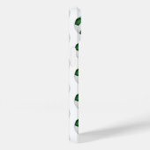 ブラックサッカーボールの緑モノグラムの模様 Case-Mate iPhoneケース (裏面 / 右)