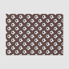 ブラックサッカーボール/ブラックサッカーサッカーボールのブラウン 薄葉紙