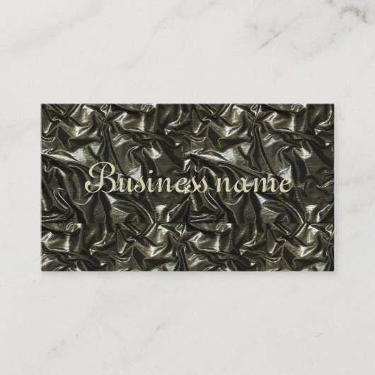 ブラックサテンルック名刺 名刺 (正面)
