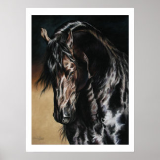 ブラックサテン – プリント