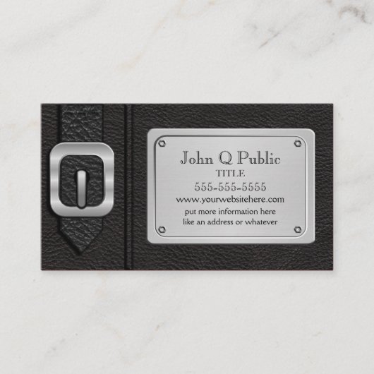 ブラックサドルバッグ 名刺 (正面)