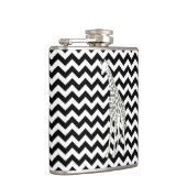 ブラックサファリシェブロンとアポップ・アートのートキリン フラスク (右)