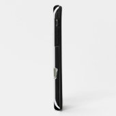 ブラックサファリストライプーとヒョウ Case-Mate iPhoneケース (裏面/左)