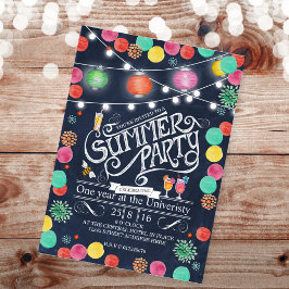 ブラックサマースタイリッシュパーティーラモンズ招待状 招待状