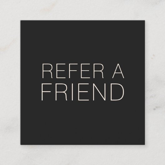 ブラックサロンスパお客様の紹介 紹介カード (正面)