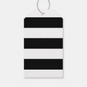 ブラックサンキューキュートモダン書道結婚の ギフトタグ (裏面)