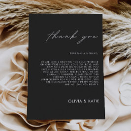 ブラックサンキューレターNapkin Note メニュー