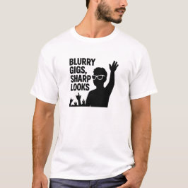 ブラックサングラス 人混み ライブハウス 引用 Tシャツ