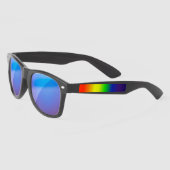 ブラックサングラスw/レインボー サングラス (左)