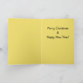 ブラックサンタからハッピーホリデーズトースト シーズンカード (内部)